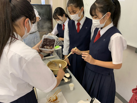 味噌ぜんざい製作風景