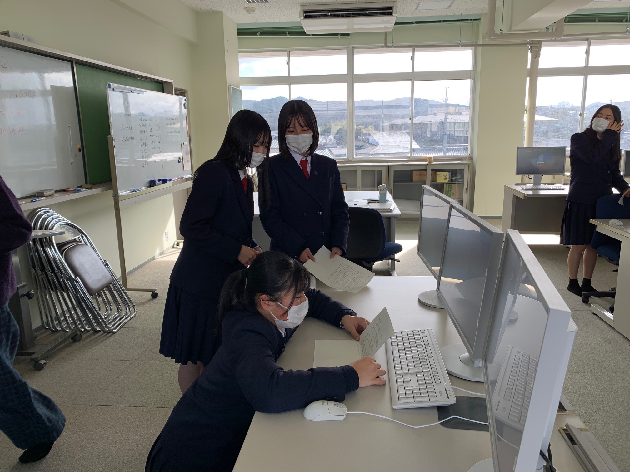 出雲商業_課題研究発表練習風景